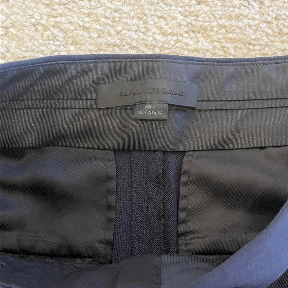 Alexander Wang Women's Navy Pants with Zipper Accent - Picture 4 of 7
